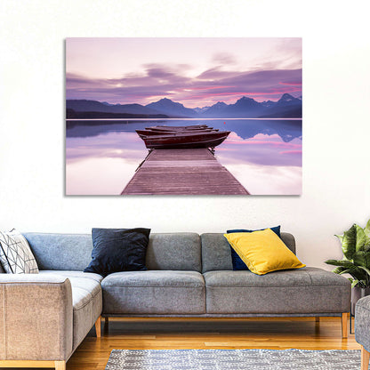 Lake Mcdonald Sunset Dock Wall Art