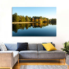 Lake Shaftsbury Autumn Reflection Wall Art