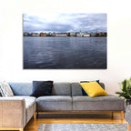 Tjörnin Reykjavik Skyline Wall Art