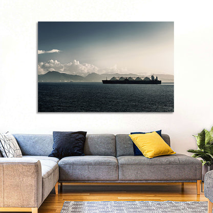 Lng Tanker at Sea Wall Art