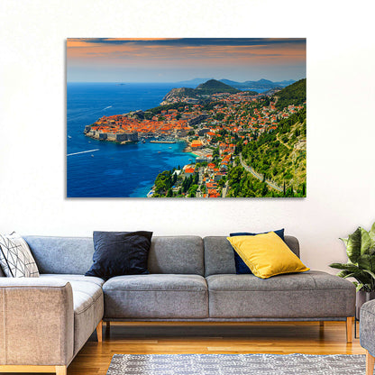 Dubrovnik Old Town Sunset Wall Art