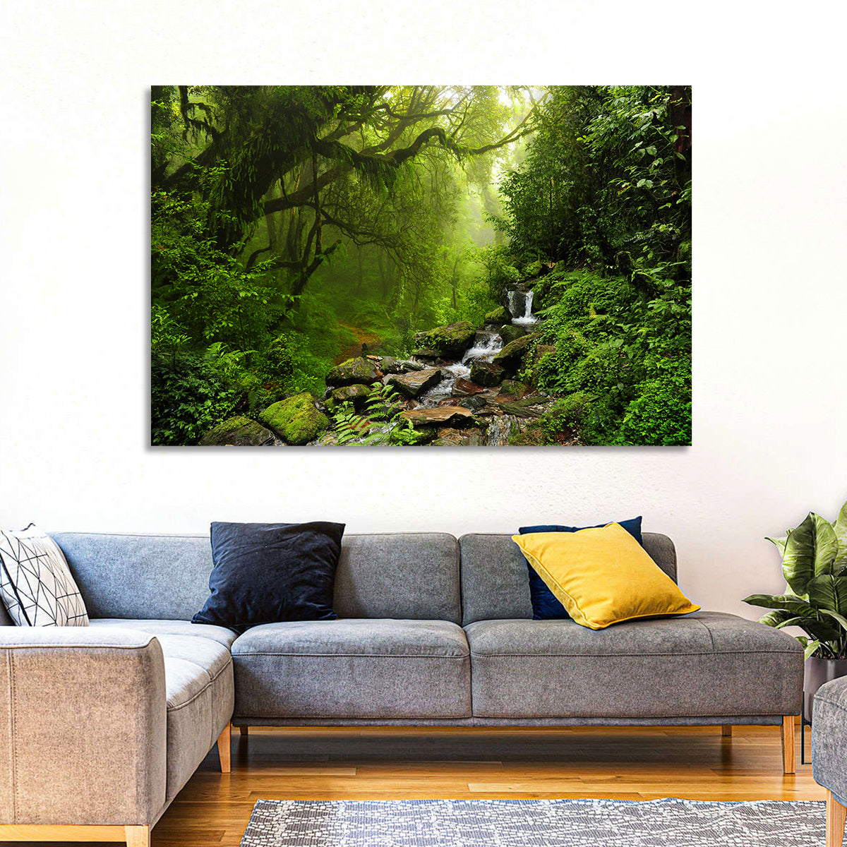 Annapurna Jungle Stream Wall Art