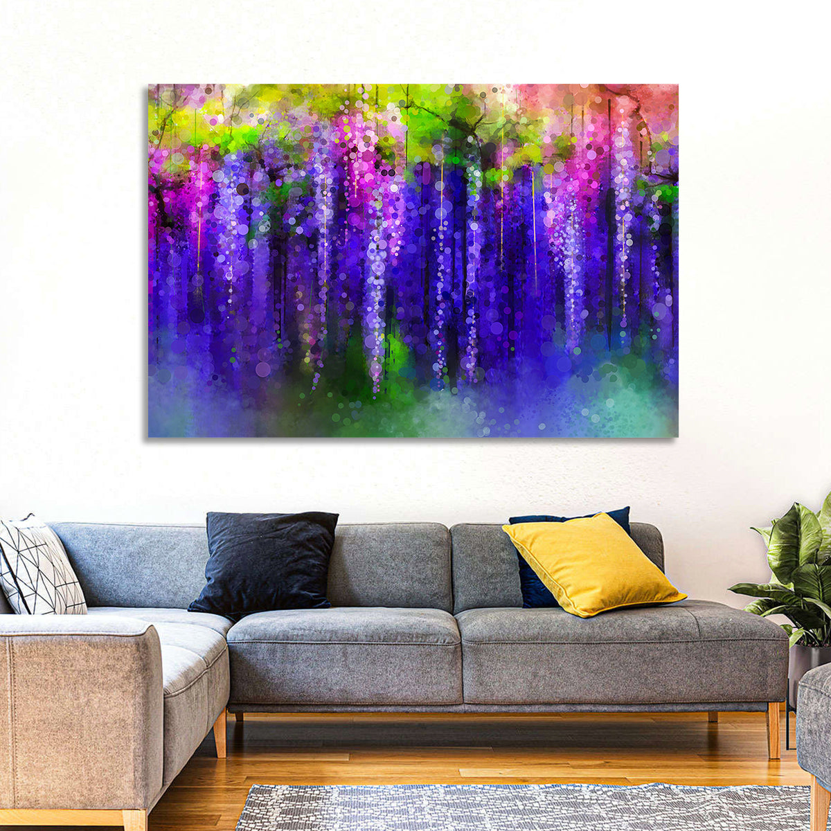 Dreamy Wisteria Vines Wall Art