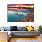 Lake Balkhash Sunset Reflection Wall Art
