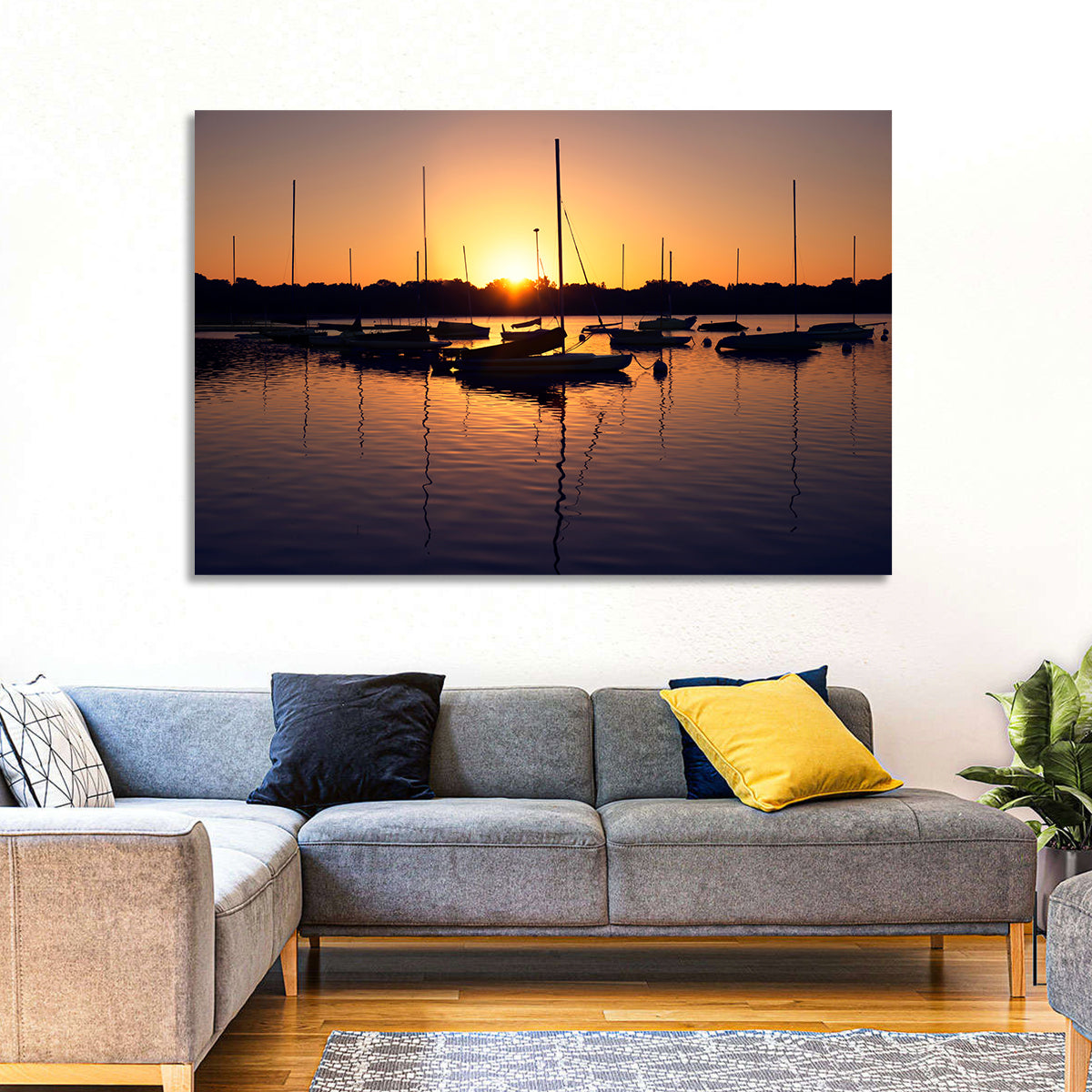Lake Harriet Golden Sunrise Wall Art