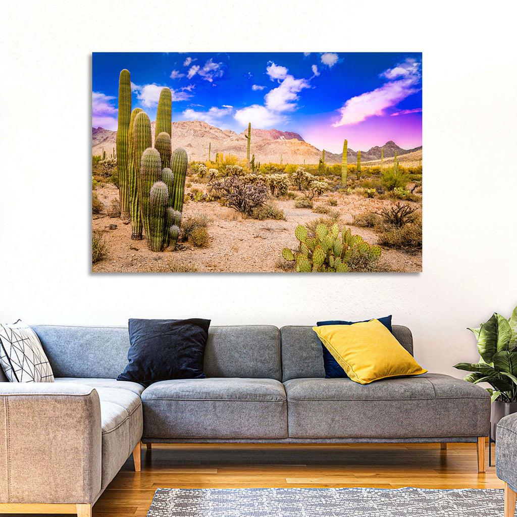 Arizona Saguaro Sunset Wall Art
