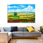 Tuscan Poppy Field Wall Art