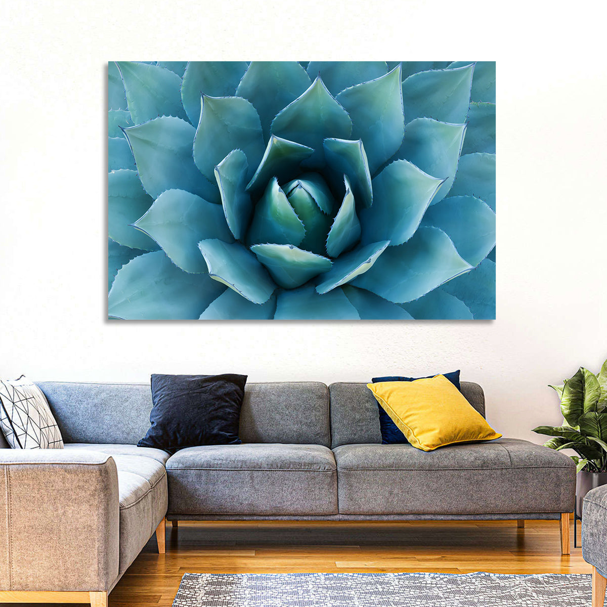 Spiral Agave Macro Wall Art