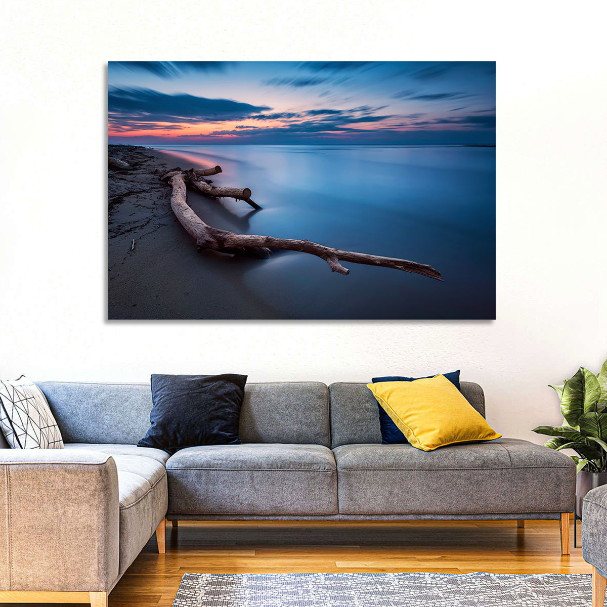 Calm Seascape at Dusk Wall Art
