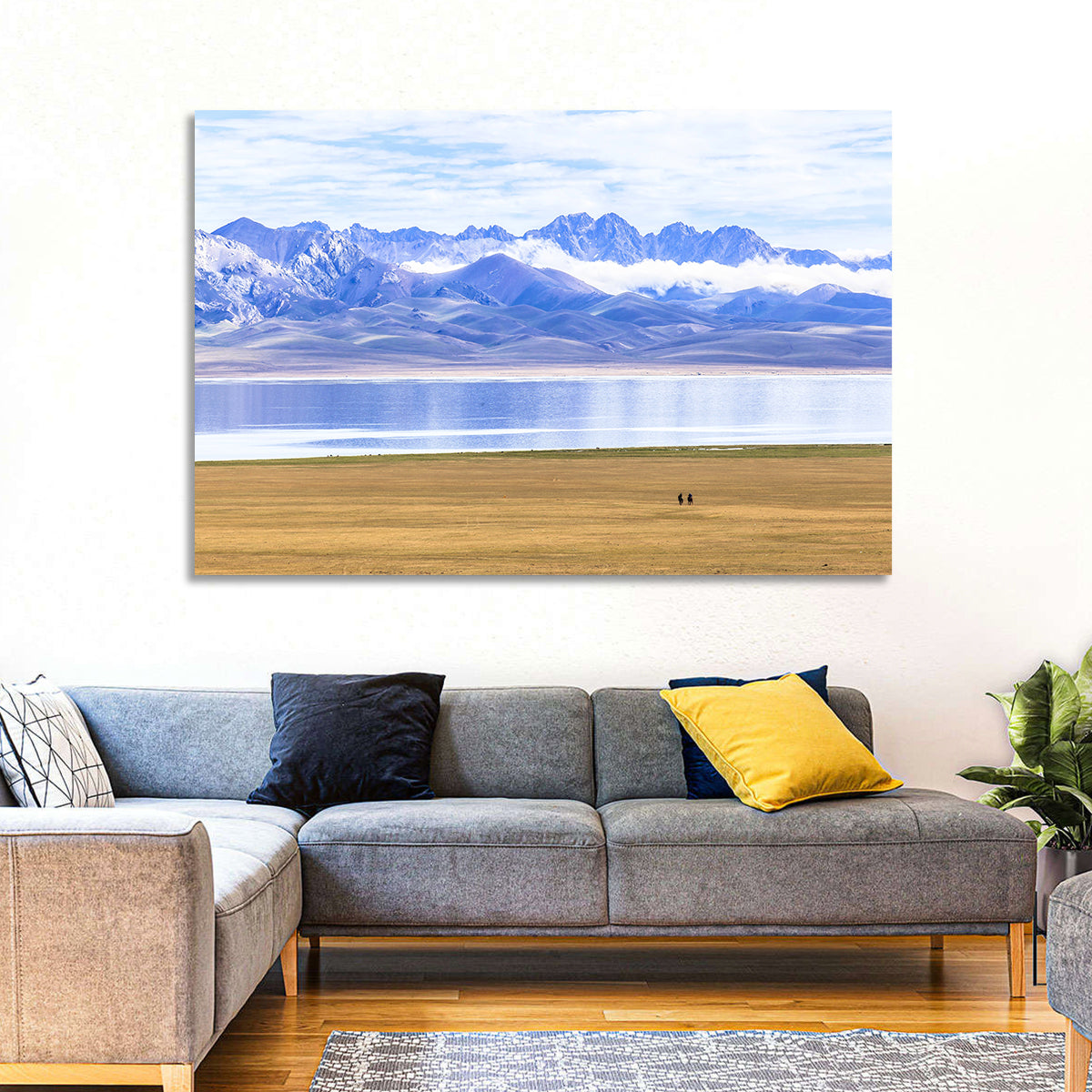 Song Kul Lake Silhouettes Wall Art