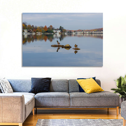 Lake Hopatcong Autumn Reflection Wall Art