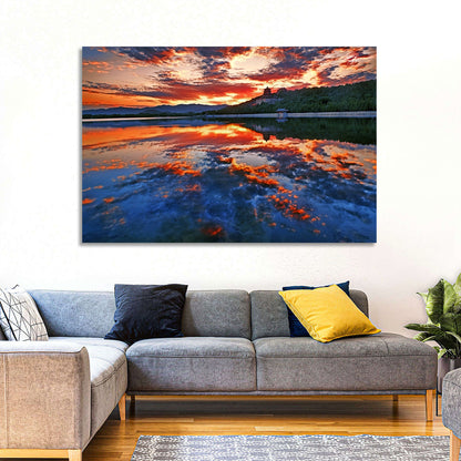 Kunming Lake Sunset, Summer Palace Wall Art