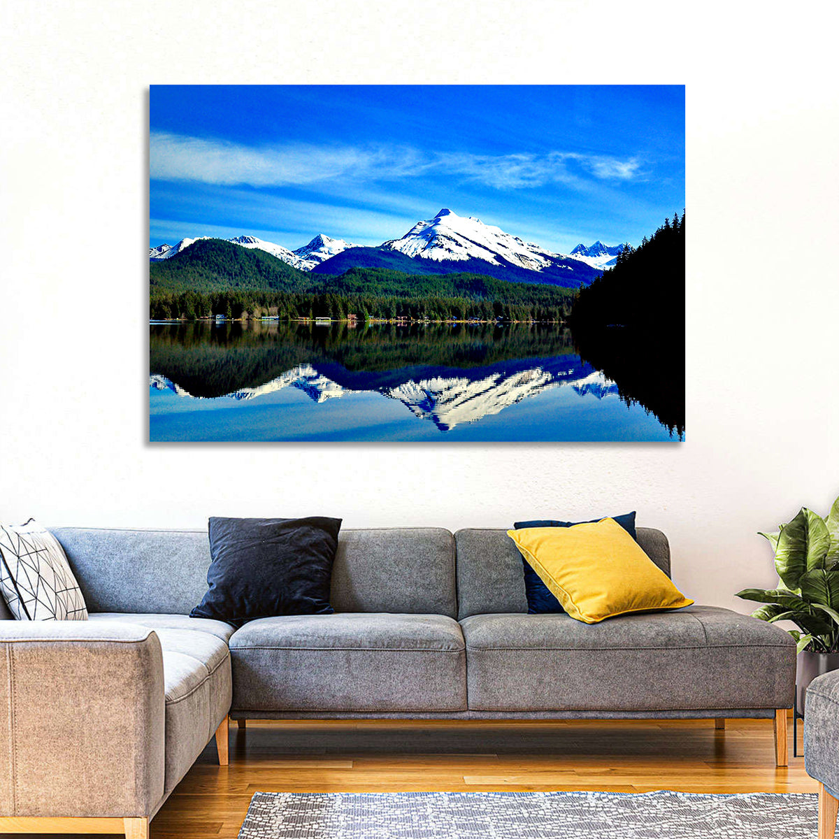 Juneau Mountains Reflection Wall Art
