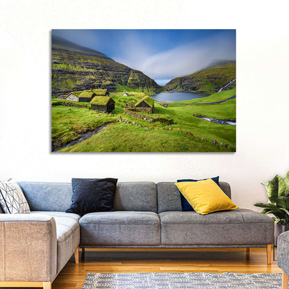 Saksun Turf Roof Cabins Wall Art