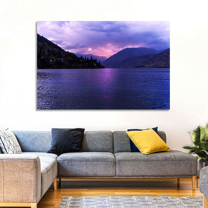 Lake Chelan Violet Sunset Wall Art