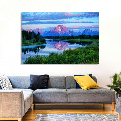 Oxbow Bend Dawn Reflection Wall Art