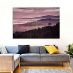 Misty Lavender Hills Wall Art