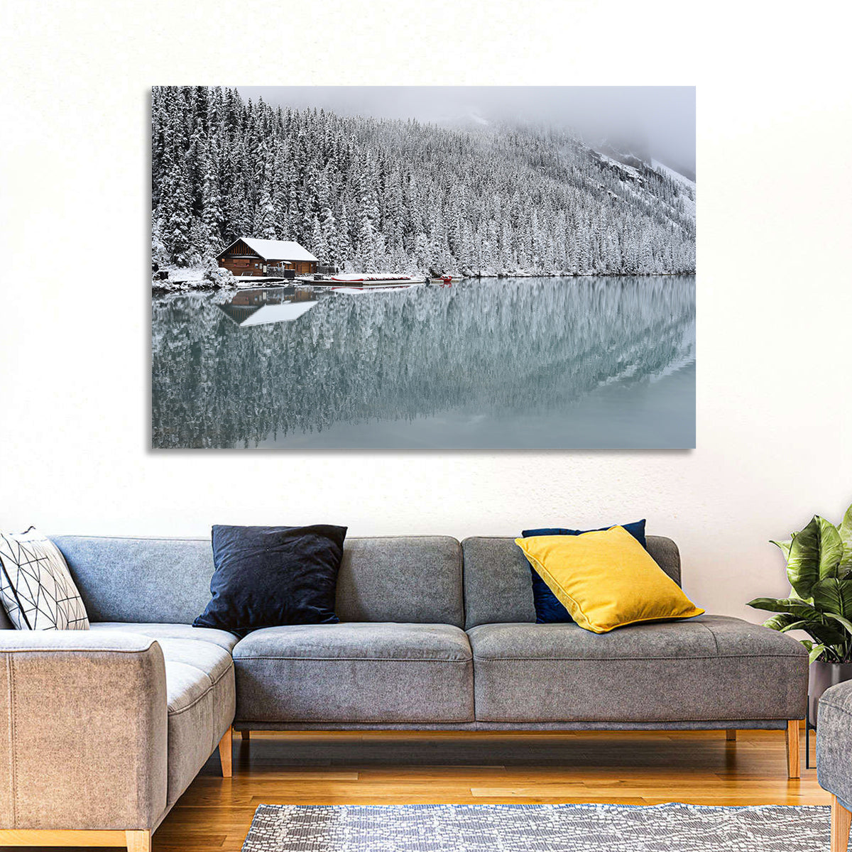 Lake Louise Winter Reflection Wall Art