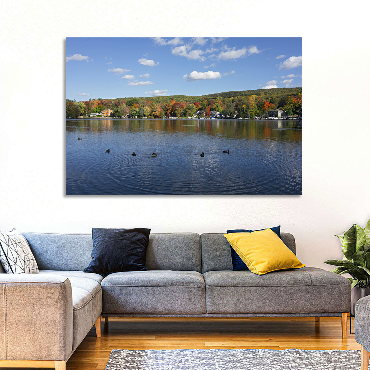 Greenwood Lake Autumn Landscape Wall Art