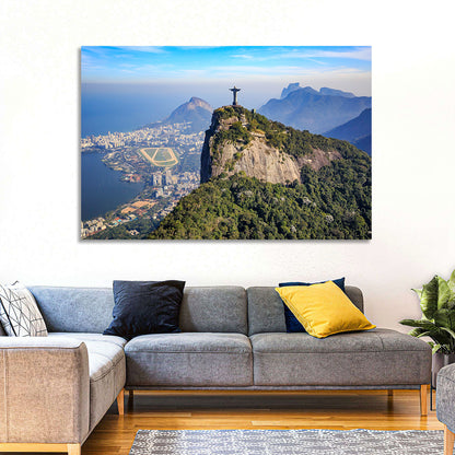 Rio De Janeiro Skyline with Christ the Redeemer Wall Art