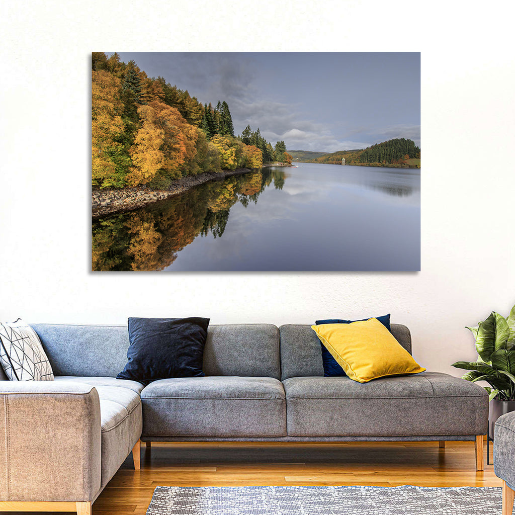 Autumn at Lake Vyrnwy Wall Art
