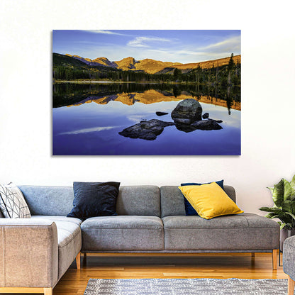 Sprague Lake Sunrise Reflection Wall Art