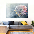 Winter Gerbera with Golden Script Wall Art