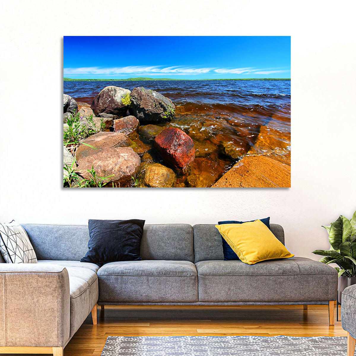Lake Gogebic Rocky Shoreline Wall Art