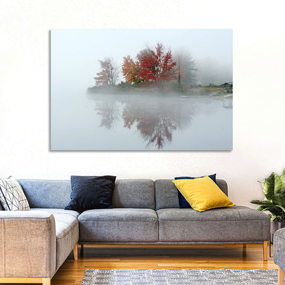 Autumn Morning at Crystal Lake Wall Art