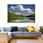 Plitvice Forest Lake Scene Wall Art
