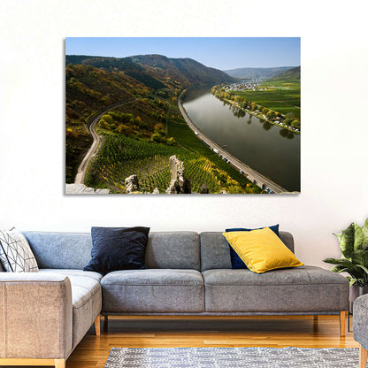Mosel Valley at Bremm, Germany Wall Art