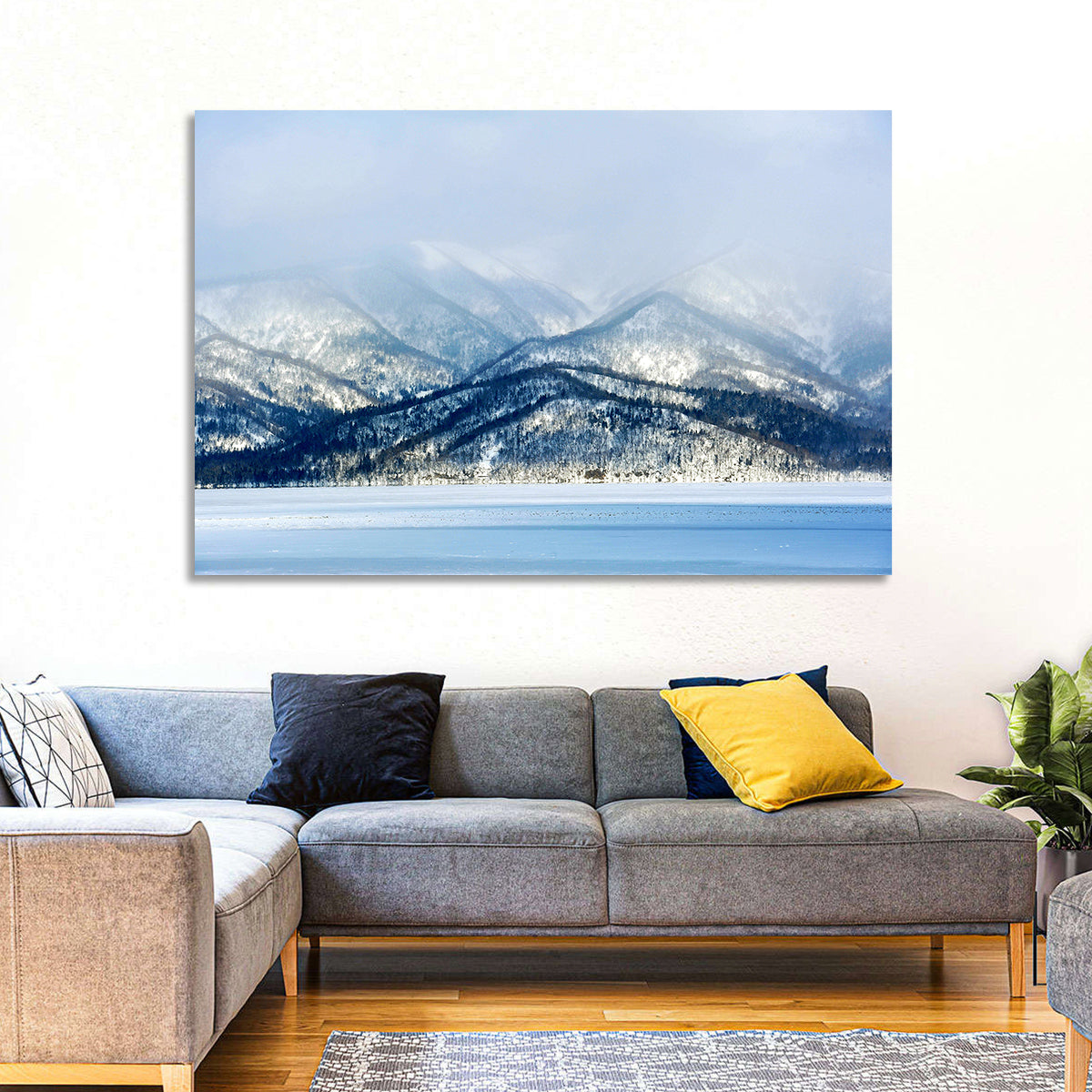 Frozen Lake Kussharo Wall Art