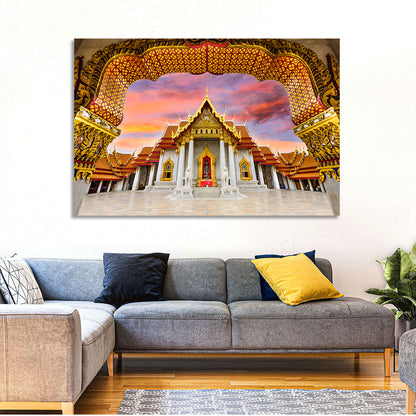 Marble Temple at Sunset Wall Art