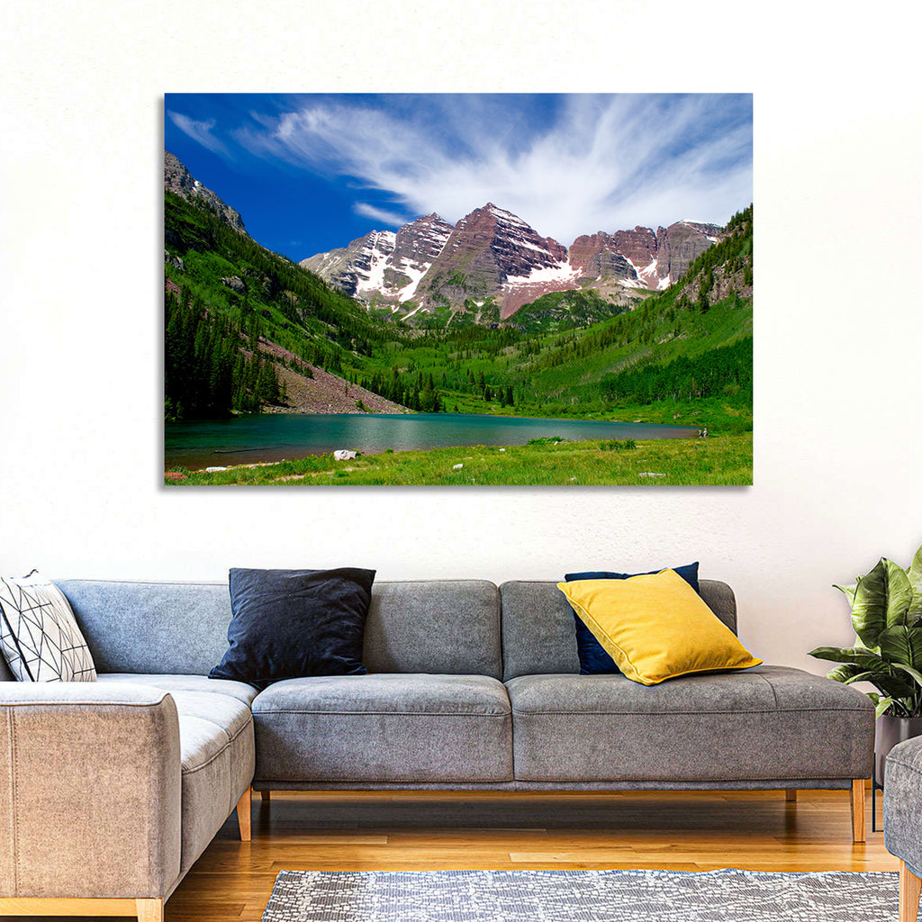 Maroon Bells Reflections at Maroon Lake Wall Art