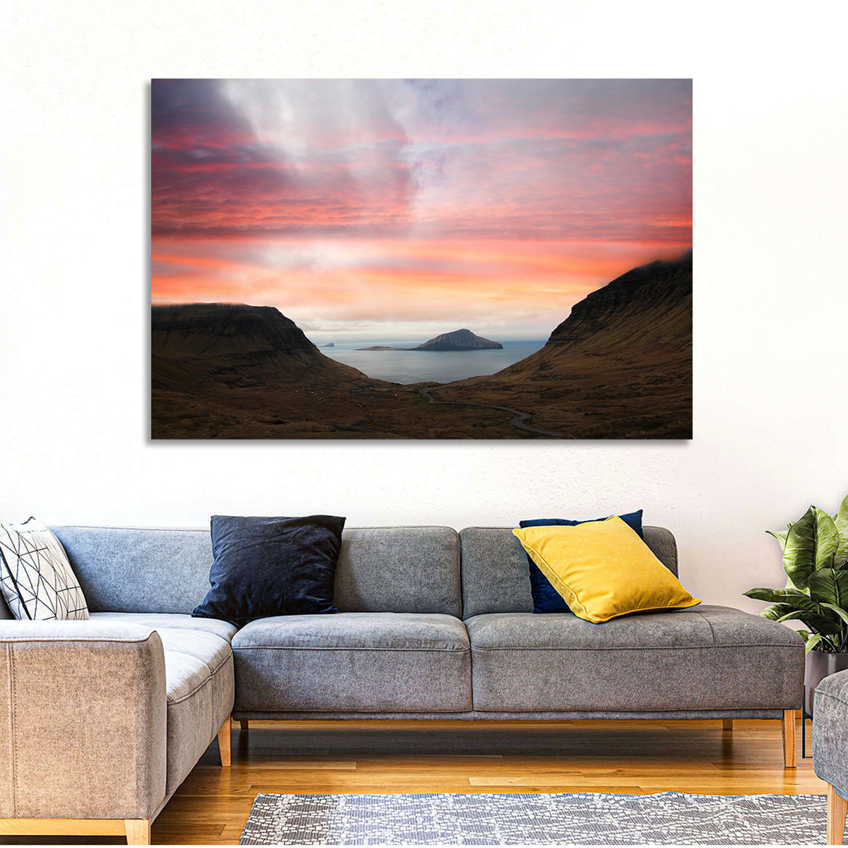 Klakkur Dusk Over Kalsoy Wall Art