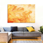 Golden Waving Cloth Abstract Wall Art