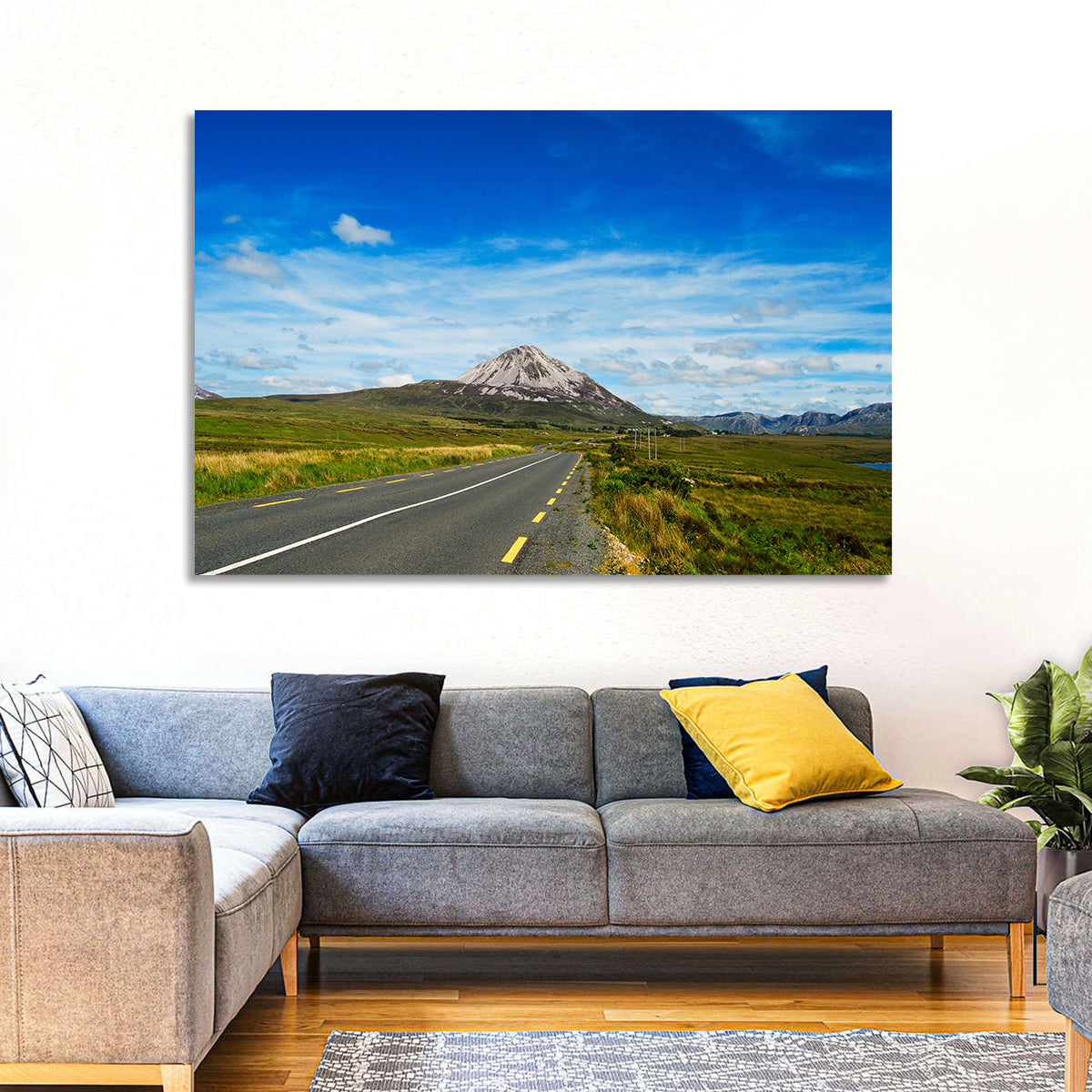 Mount Errigal Road Wall Art in a room, landscape