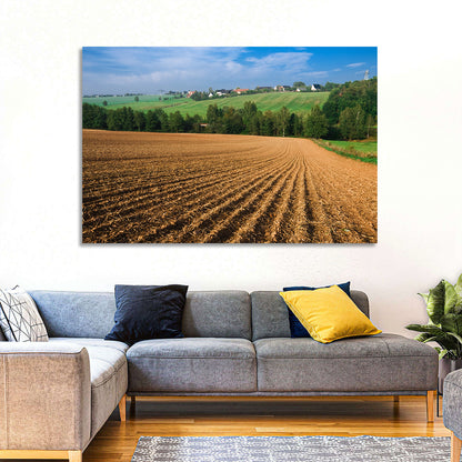 Kansas Wheat Cultivation Farm Wall Art