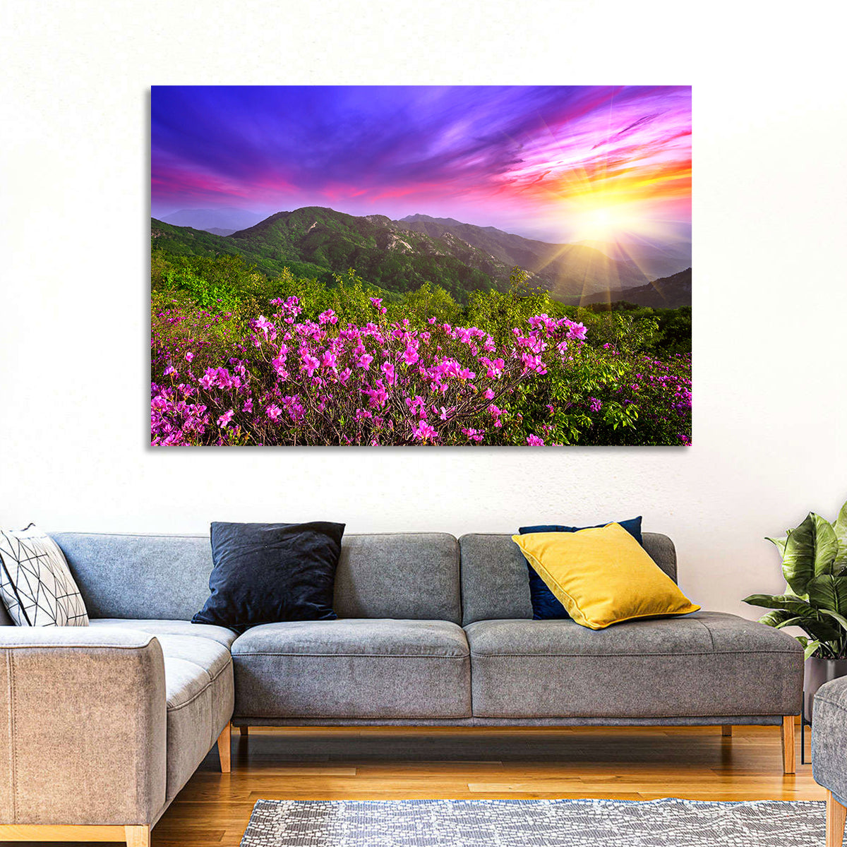 Hwangmaesan Mountain Sunset Wall Art