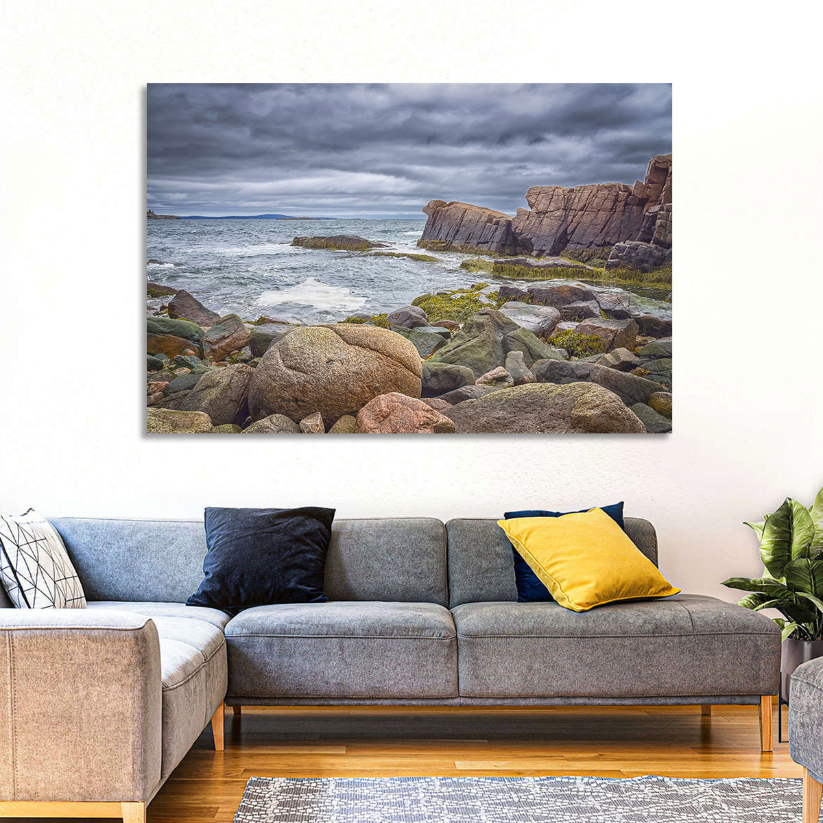 Bar Harbor Rocky Coastline Wall Art