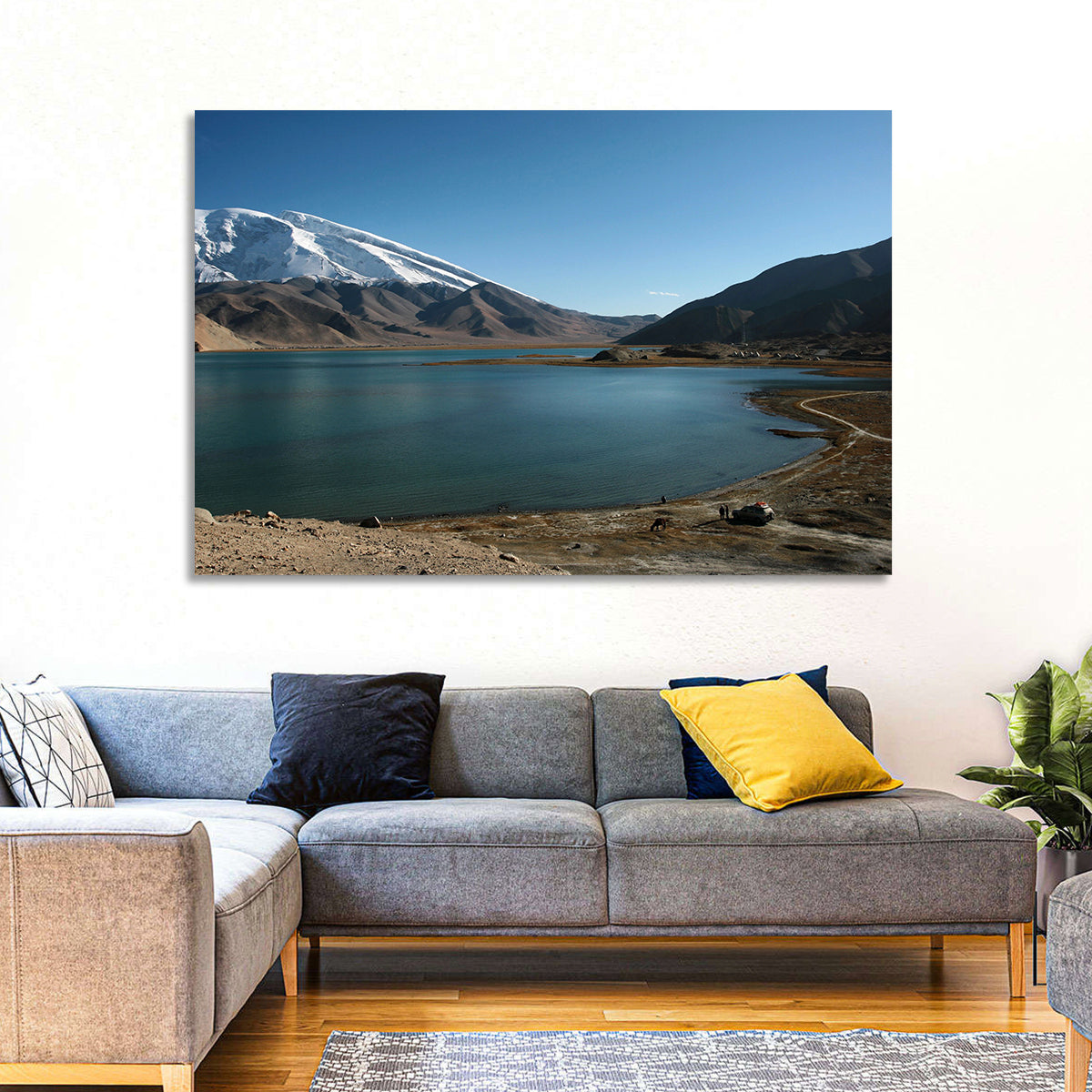 Muztahgata And Kara Kul Lake Wall Art