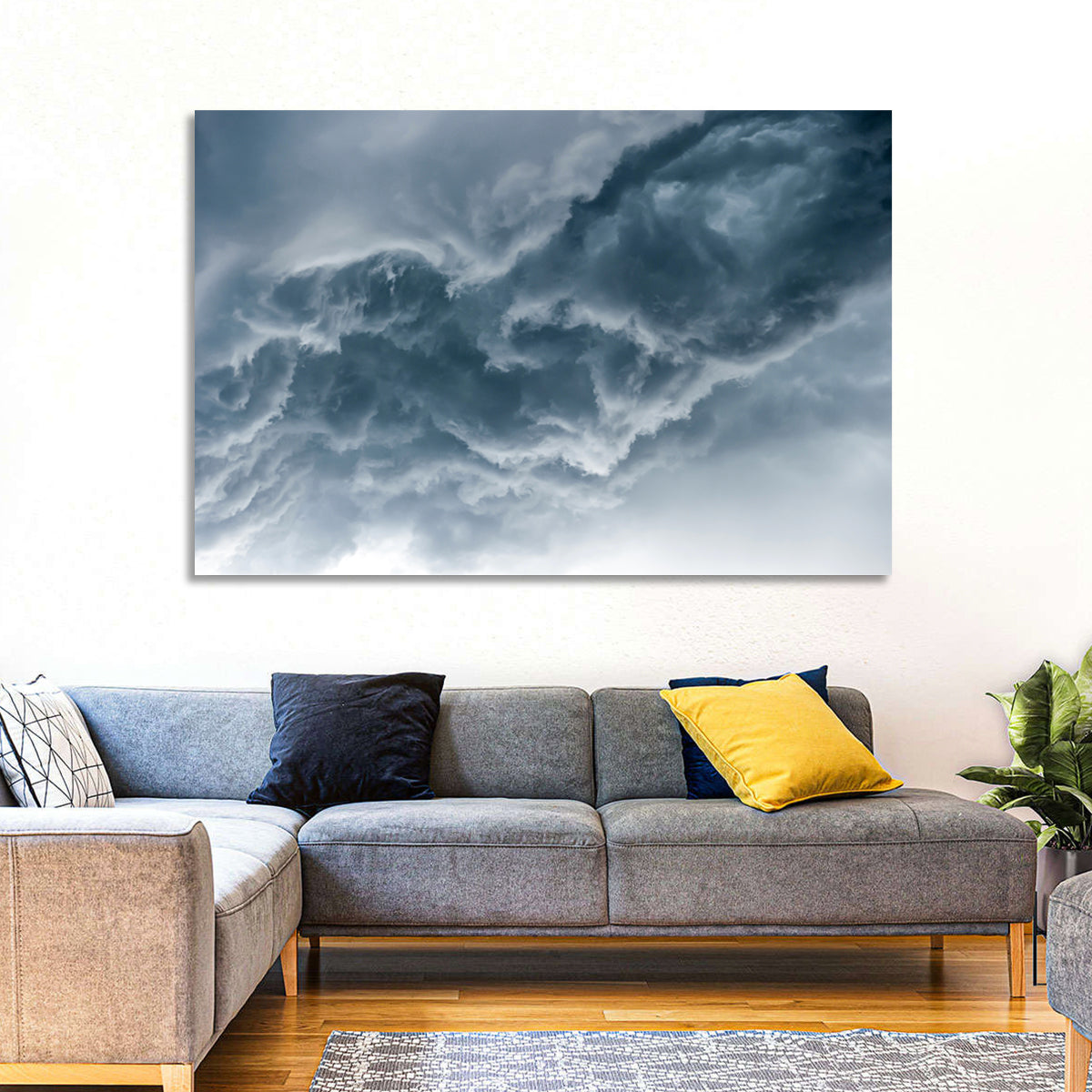 Turbulent Storm Cloud Abstract Wall Art