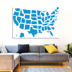 USA Map Wall Art