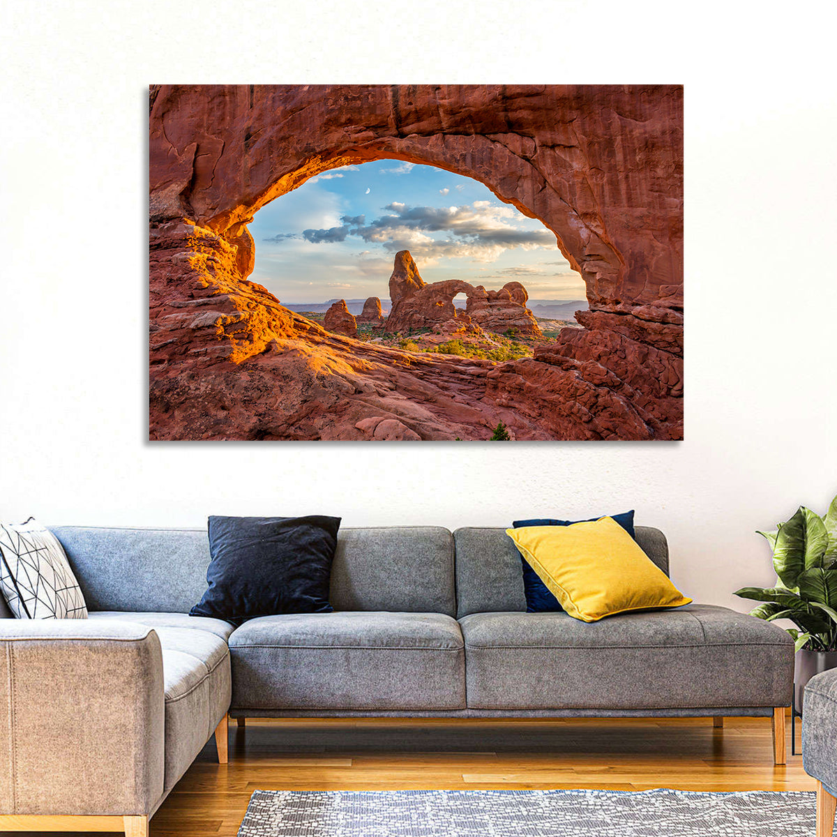 Turret Arch Through North Window Wall Art