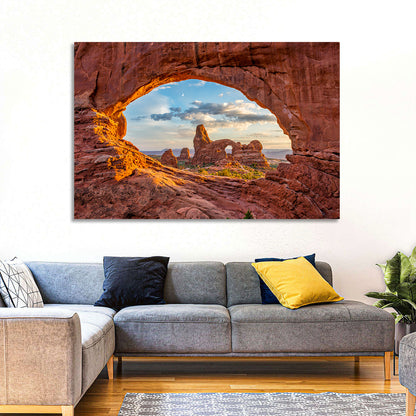 Turret Arch Through North Window Wall Art