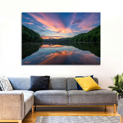 Appalachian Lake Sunset Wall Art