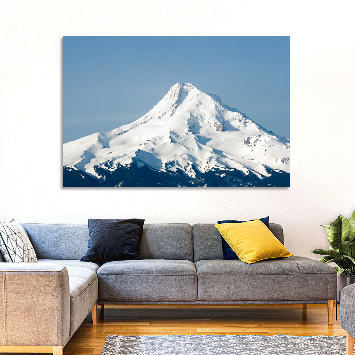 Mount Hood Winter Peak Wall Art