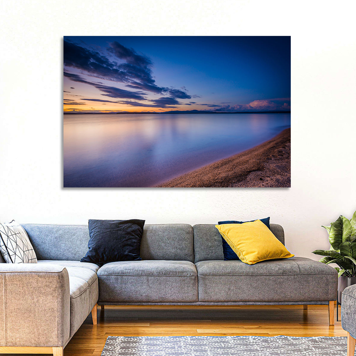 Lake Winnipesaukee Shoreline Sunset Wall Art