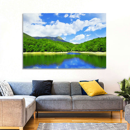 Montseny Mountains from Santa Fe Lake Wall Art