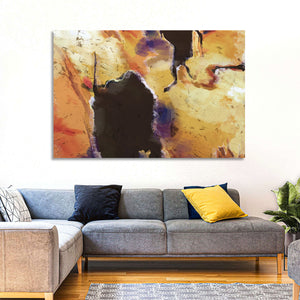 Merging Continents Abstract Wall Art